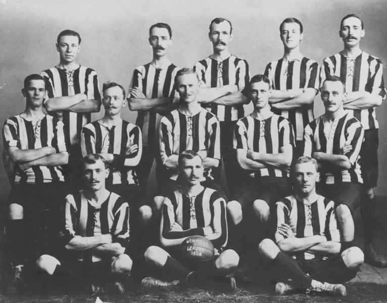 Antique photograph South African footballers 1908